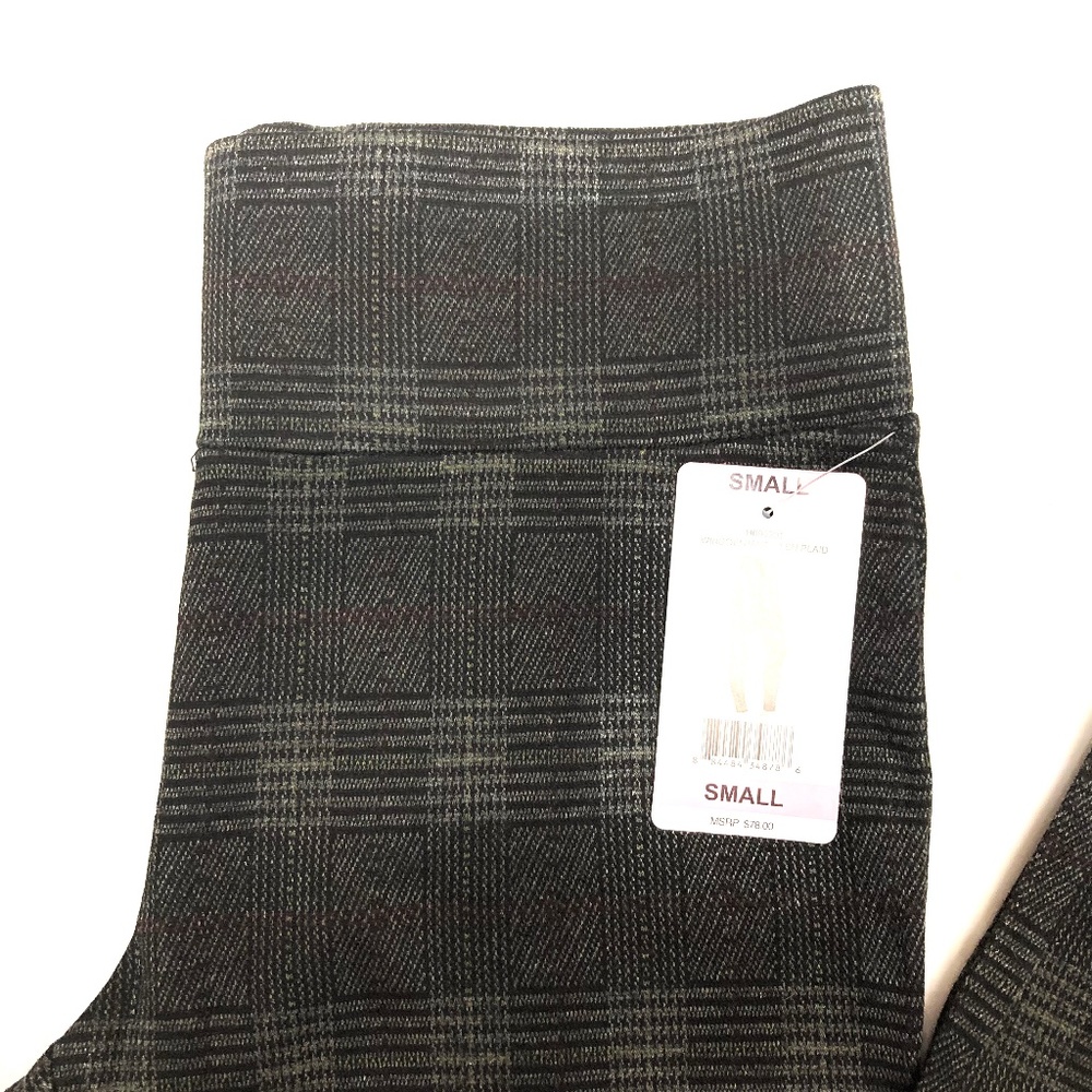 NWT Tahari Window Pane Glen Plaid Leggings - Picture 4 of 5
